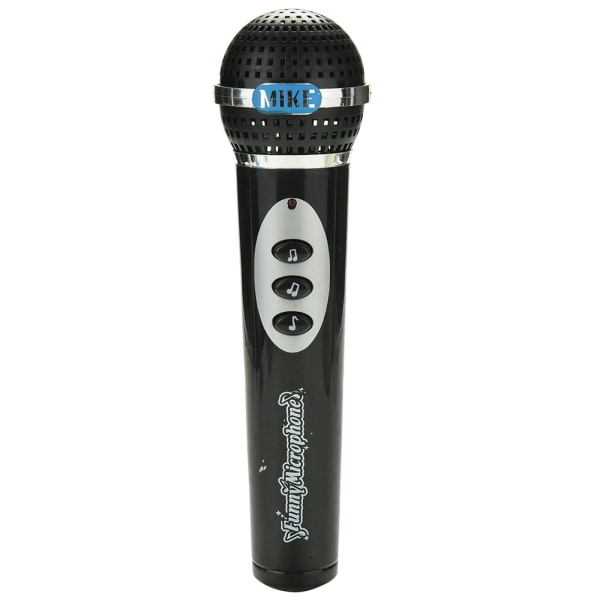 1 st Mikrofonleksak Mic Karaoke Sjungande Musikleksak Ny stil black One Size