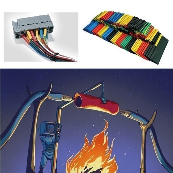 Uppgraderad 164/328/656/984 st Krympslangsisolering Shrin Multicolor 164PCS
