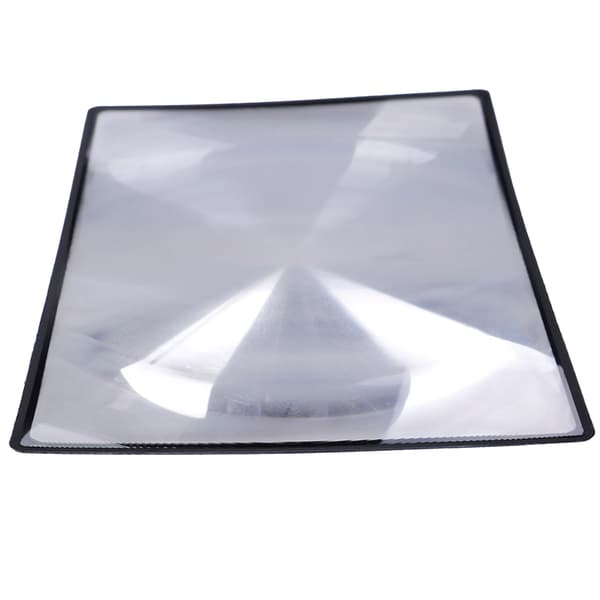 A5 Flad PVC Forstørrelsesark X3 Bogside Forstørrelse Læse Gla Clear one size