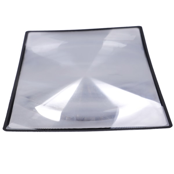A5 Flat PVC Forstørrelsesark X3 Bokside Forstørrende Lese Gla Clear one size