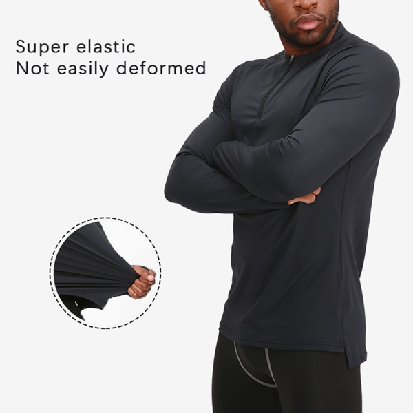 Nytt design med fingerpassform fitnessklær hurtigtørkende pustende o white XL