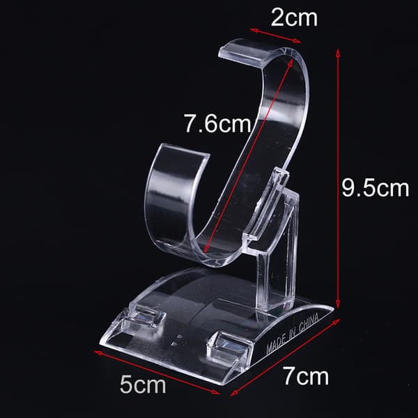 klar plast armbåndsur display stativ holder salg show case st Clear L