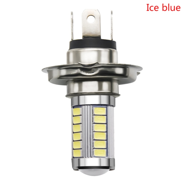 H4 LED Lampe Bil Hovedlykt 33 SMD 5630 5730 Lyspære Auto Auto Ice blue