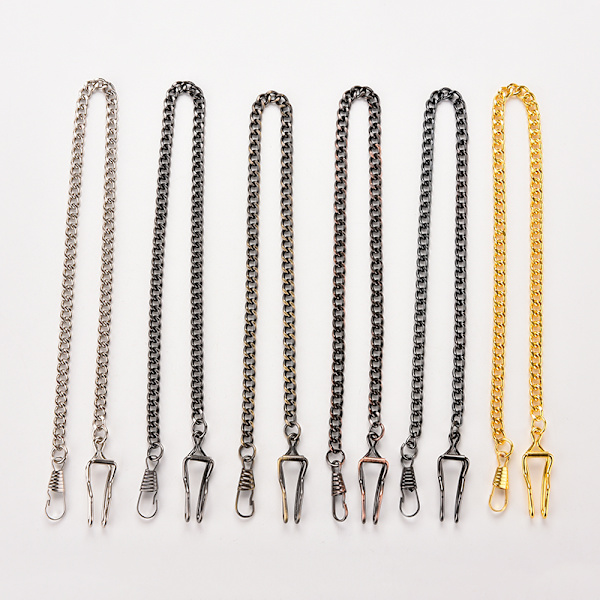 Ny 36,5 cm bronselegeringskjede FOR antikk kvarts kvinner Herre Vin Black One Size