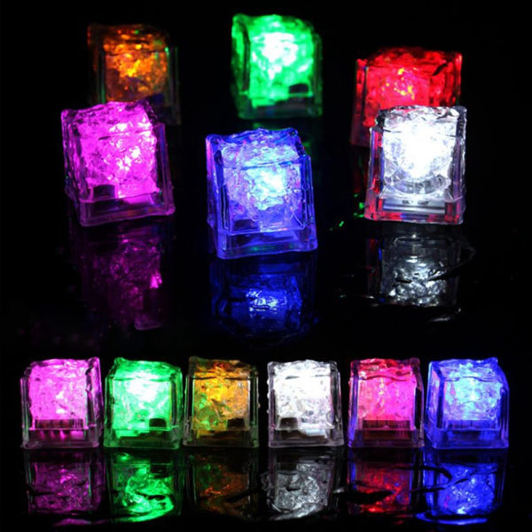 12 kpl LED-jääkuutioita Hehkuva Party Ball -salamavalo Luminous Neo