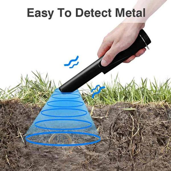 GP-Pointer Probe Metal Gold Detector värinävalohälytys Secu Black