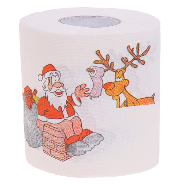 3 Stk Julebordsserviet Home Julemandsbadekartoiletrulle P White ONESIZE