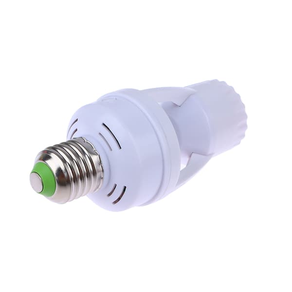 1Pc AC100-240V E27 Socket Converter med PIR bevægelsessensor LED White