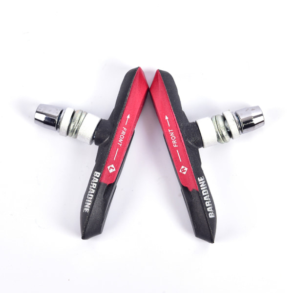 V-bromsbelägg Mekaniska linjära dragbromsar Dual Compound Bicycl Red onesize