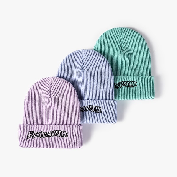 Mode Jävla Fantastisk vinter Hip-hop stickad mössa Casual Ha Black OneSize