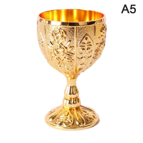 4st 30ML Retro Creative Small Beverage Wine Cup Gold European Multicolor 4Pcs