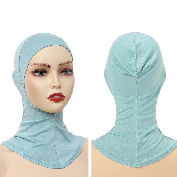Ensfarget underskjerf Hijab Cap Justerbar Stretchy Turban Ful A22 ONESIZE
