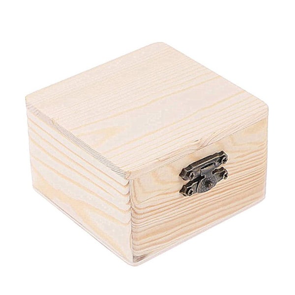 Suorakaiteen muotoinen puinen säilytyslaatikko Vintage puinen laatikko  puinen lahja P Wood onesize d017 | Wood | onesize | Fyndiq