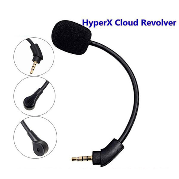 Erstatning Aux Game Microphone Gooseneck Mic for HyperX Cloud one size