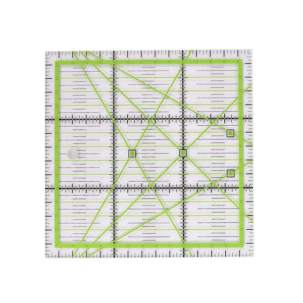 15*15cm Transparent quiltning syning patchwork lineal værktøj t