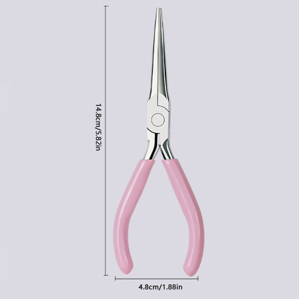 Remover Nail Shaping Clip Crystal Nail Spesialformet pinsett Pink onesize