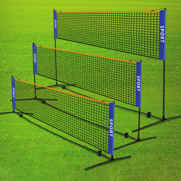 Bærbar sammenleggbar standard profesjonell badmintonnett innendørs ut White 3.1m