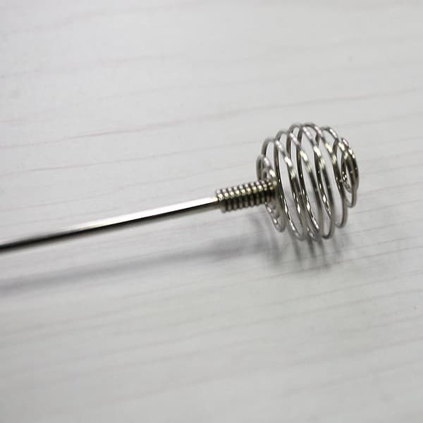 Rustfrit stål Honey Dipper Swizzle Spoon Stick Egg Beater Mix