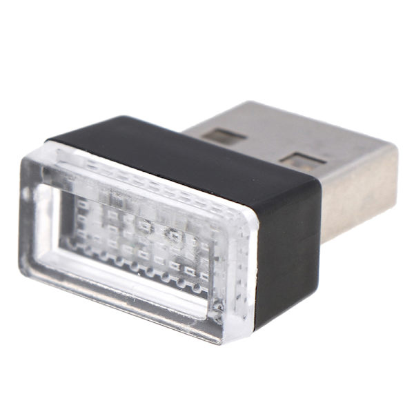 USB LED bilinredningsljusremsa Flexibelt Neon Atmosphere Tube Red
