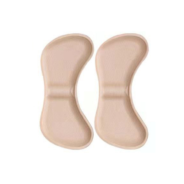 2-Pack Pohjallinen Patches Heel Pad Tennarit Säädettävä koko Relief beige one size