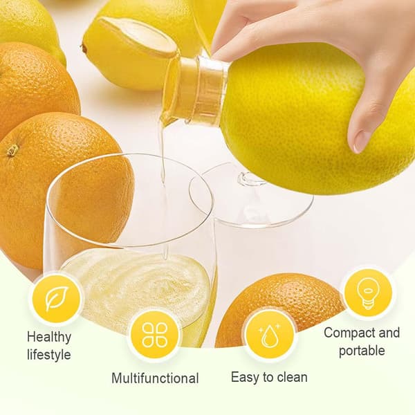 Skruelåg Citronpresser Mini Manuel Citronpresser Bærbar Citronjuicer A3