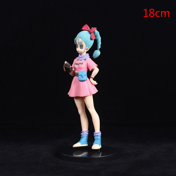 Høykvalitets Dragon Ball Figur Anime Bulma PVC Figur Leker Act Pink One Size