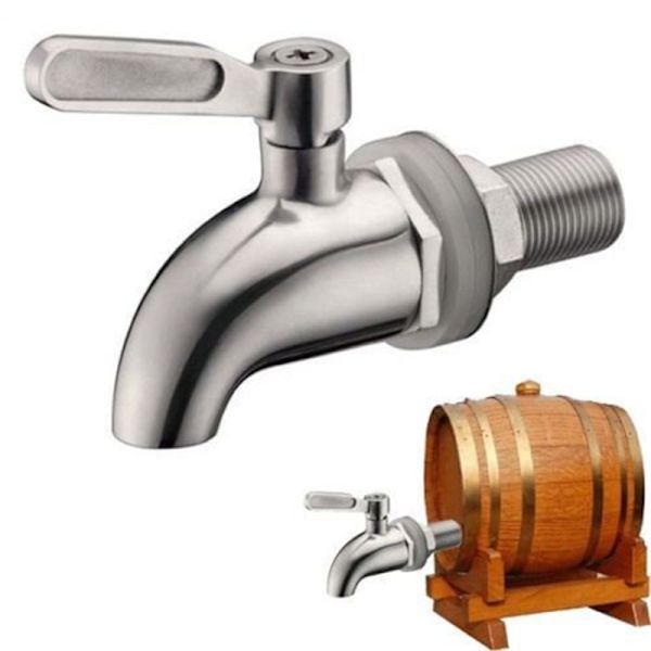 304 rustfrit stål drikkevaredispenser vintønde Silver One Size