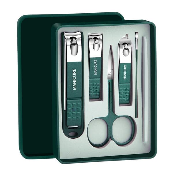 4/6 STK Negleklippersæt Rustfrit Manicure Pedicure Sæt 6Pcs