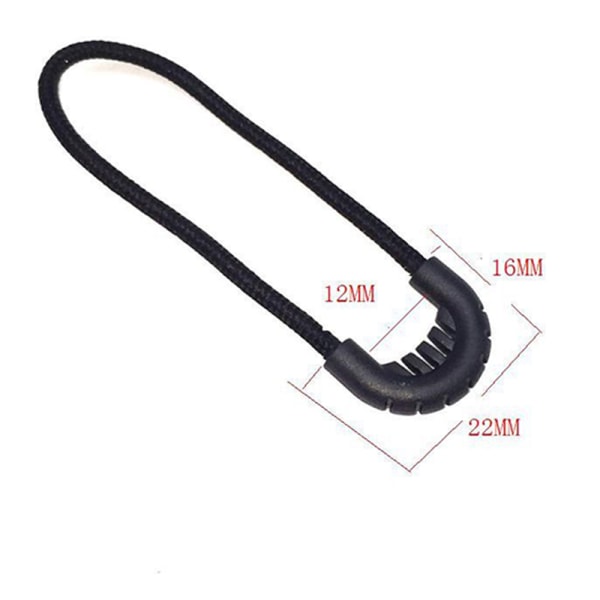 10 st EDC Multi-purpose Zip Zipper Drag sladdrep För Outdoo Black onesize