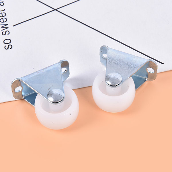 Universal 1" Möbelhjul Hjul Vit PP Nylon One White 1''