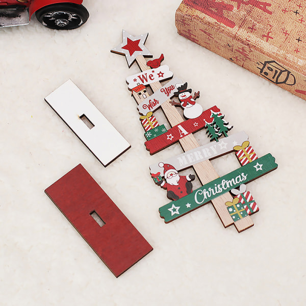 Desktop juletre julenissen DIY dekorasjon tre Kristus B onesize