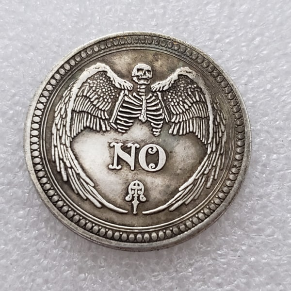 Ja eller Nei Skull Commemorative Coin Souvenir Challenge Coins Col A ONE SIZE