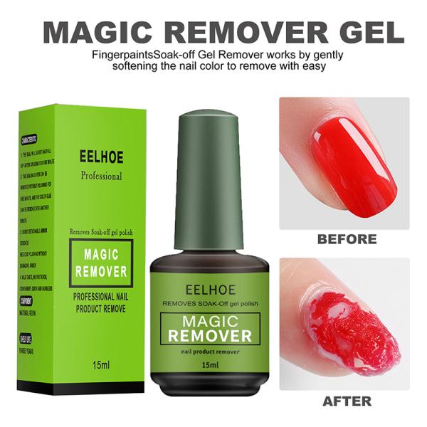 15ml Nagelgel Remover UV Gel Remover Nagellack Remover Degrea ONE SIZE 1f17  | ONE SIZE | Fyndiq