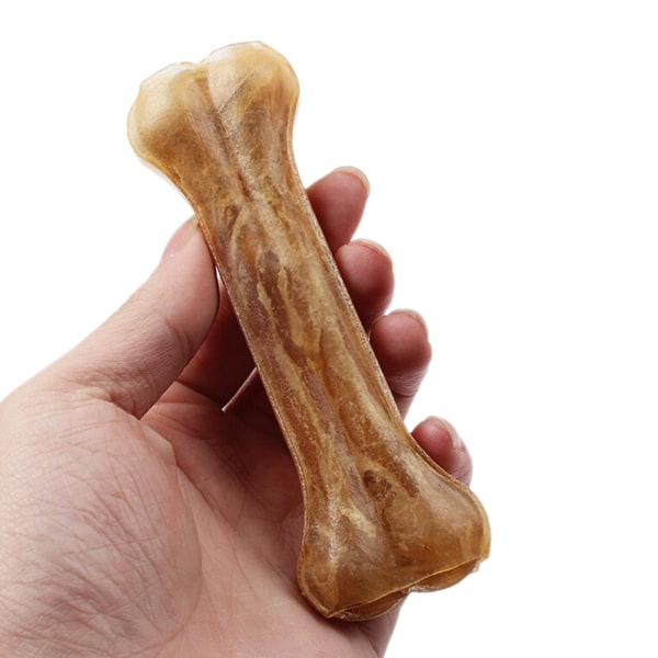 10st läckra tuggtuggar Snack Treats Bones for Pet Dog Orange 5cm