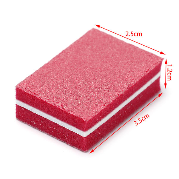 50st svamp Nagelfil Slipning Buffer Polish Nagelfil Manikur Pink one size