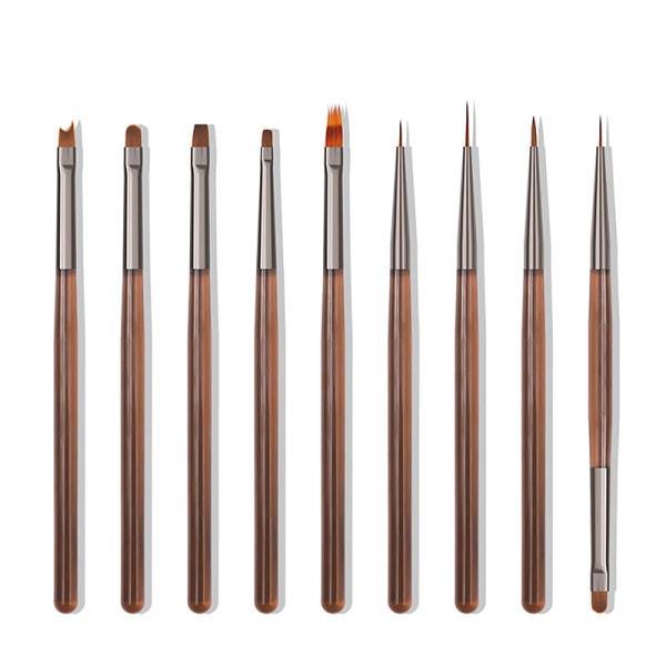 Nail Art Brush Piirustustyökalu Pitsi-sivellin manikyyri geelilakka UV A4 onesize
