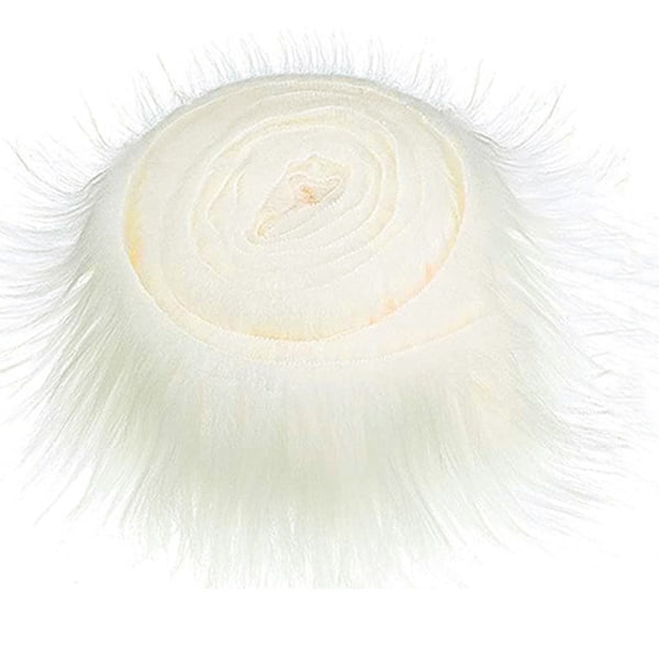 9x150 cm Faux Band Tejper Gör-det-själv-kläder Sy Fluffy Trimming S White 9cm*150cm