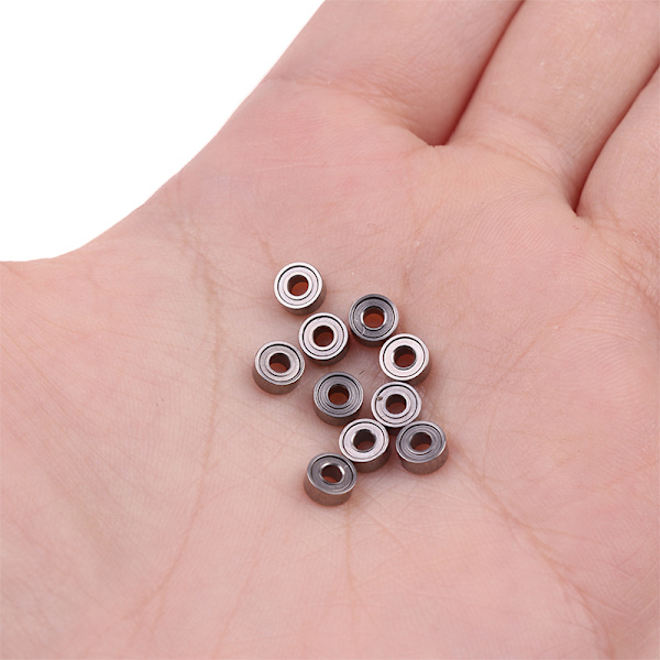 10 stk 682ZZ 2*5*2,3mm Leje afskærmet dyb rille kuglelejer Silver 10 Pcs