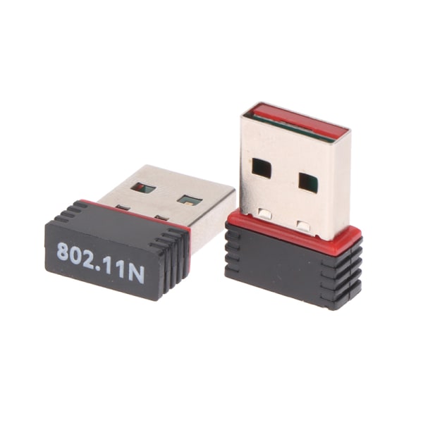 Mini USB Wifi Adapter 802.11n Antenn 150Mbps USB trådlös mottagning Black one size