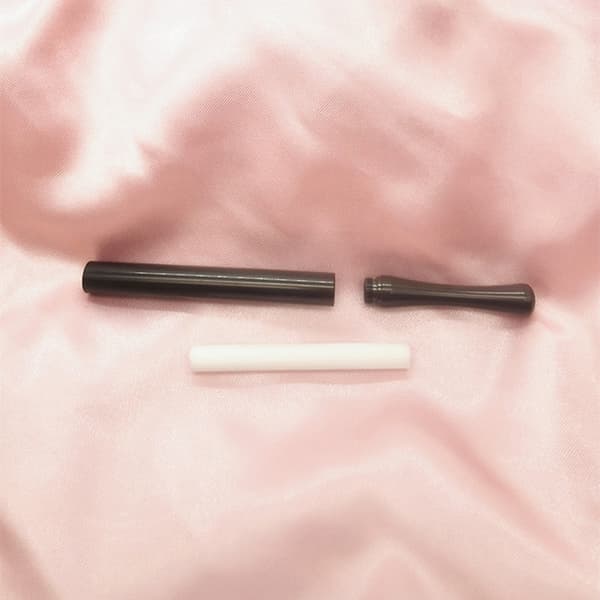 Slutte Inhalator Stick Eterisk Olje Rustfritt Stål Personlig Diff Black 3pcs rod