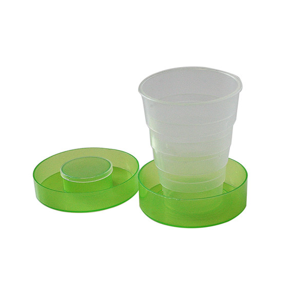Hopfällbar plastkopp Teleskopisk hopfällbar utomhusresecampi