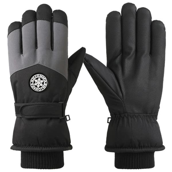 Skihansker Vinterhansker For Kvinner Menn Snowboardvotter Touch Gray White