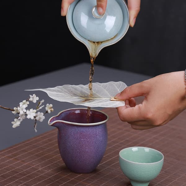 Bladformet bodhi-teinfuser med lekkasjefunksjon onesize