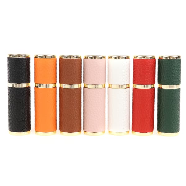 5ML Läderparfymflaska Bärbar Sprayer Påfyllningsbar Tom Pe White 5ml empty