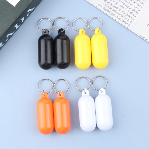 2 stk Båtkajakk Flytende nøkkelring Flytende nøkkelring Float Keychai White onesize
