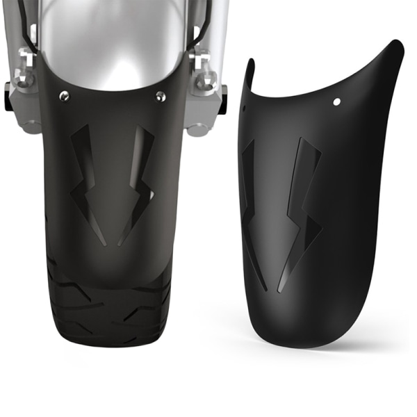 Universal Motorcykel Förläng framskärm bak eller framhjul Black one size