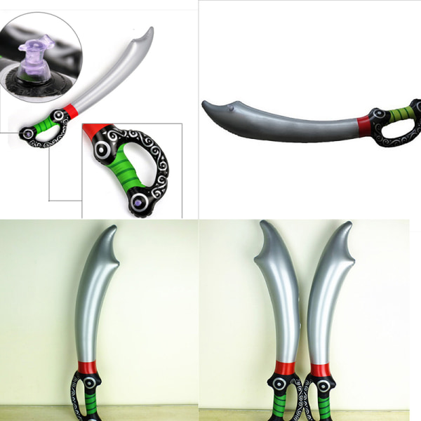 5 st mode uppblåsbar pirat tjej 70 cm svärd leksaksbyte/fest B gary 5pcs