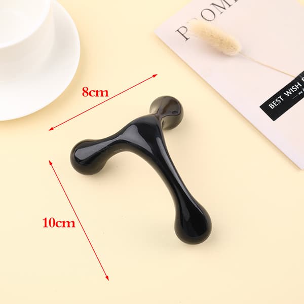 1PC Mini Håndholdt Manuel Massager Fuld Kropsmassageværktøj Trekant onesize