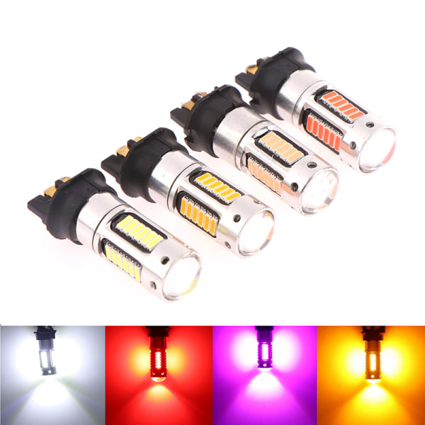 PW24W LED-lampor Blinkersljus varselljus 4014 30 White one size