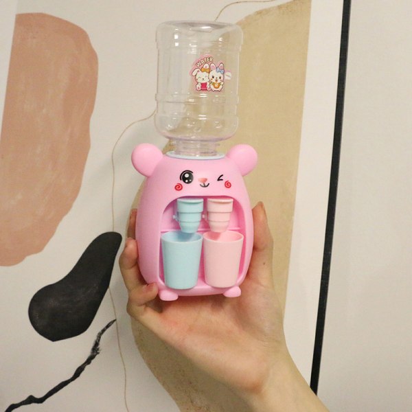 Mini vattendispenser för barn Barn Present e Simulation Cartoo Pink One Size